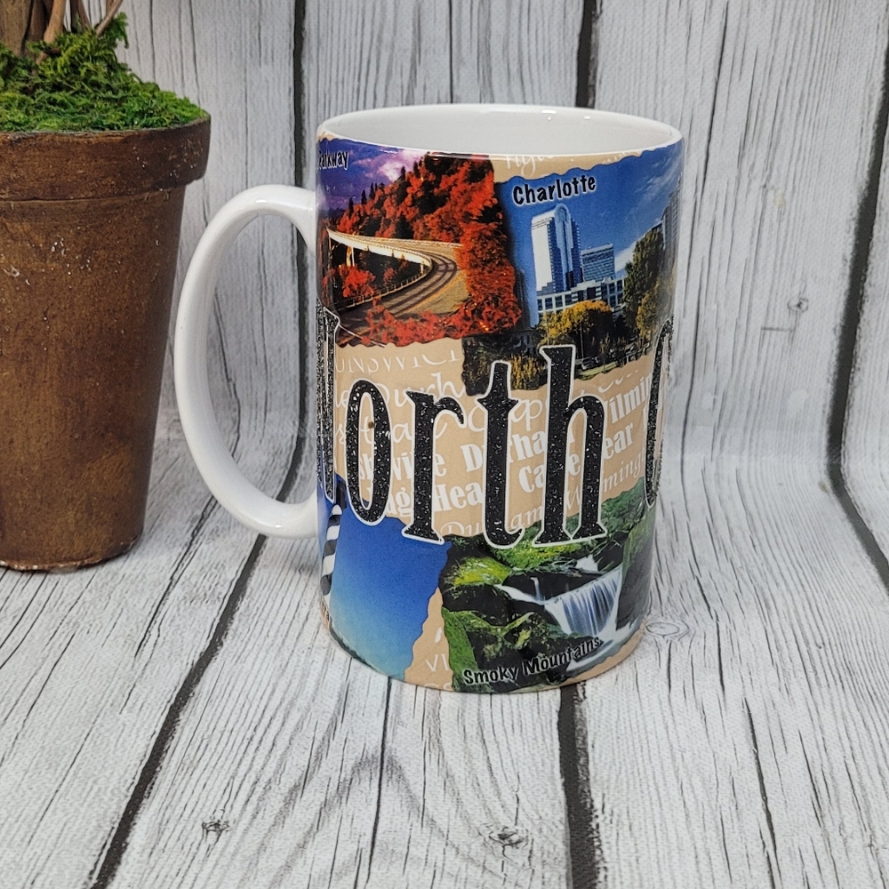 2008 Americaware North Carolina 3-D Mug, 18oz